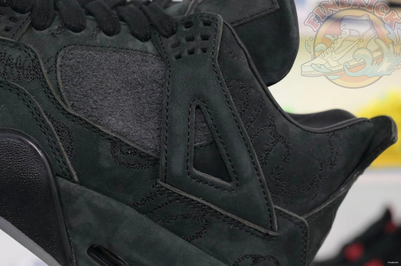 black kaws Jordan Air 4 Jordan 0217